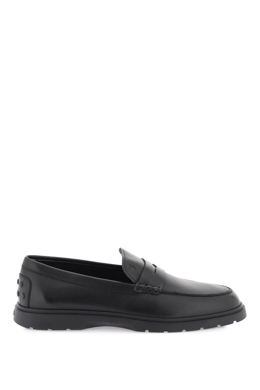 Leather Loafers  - Black