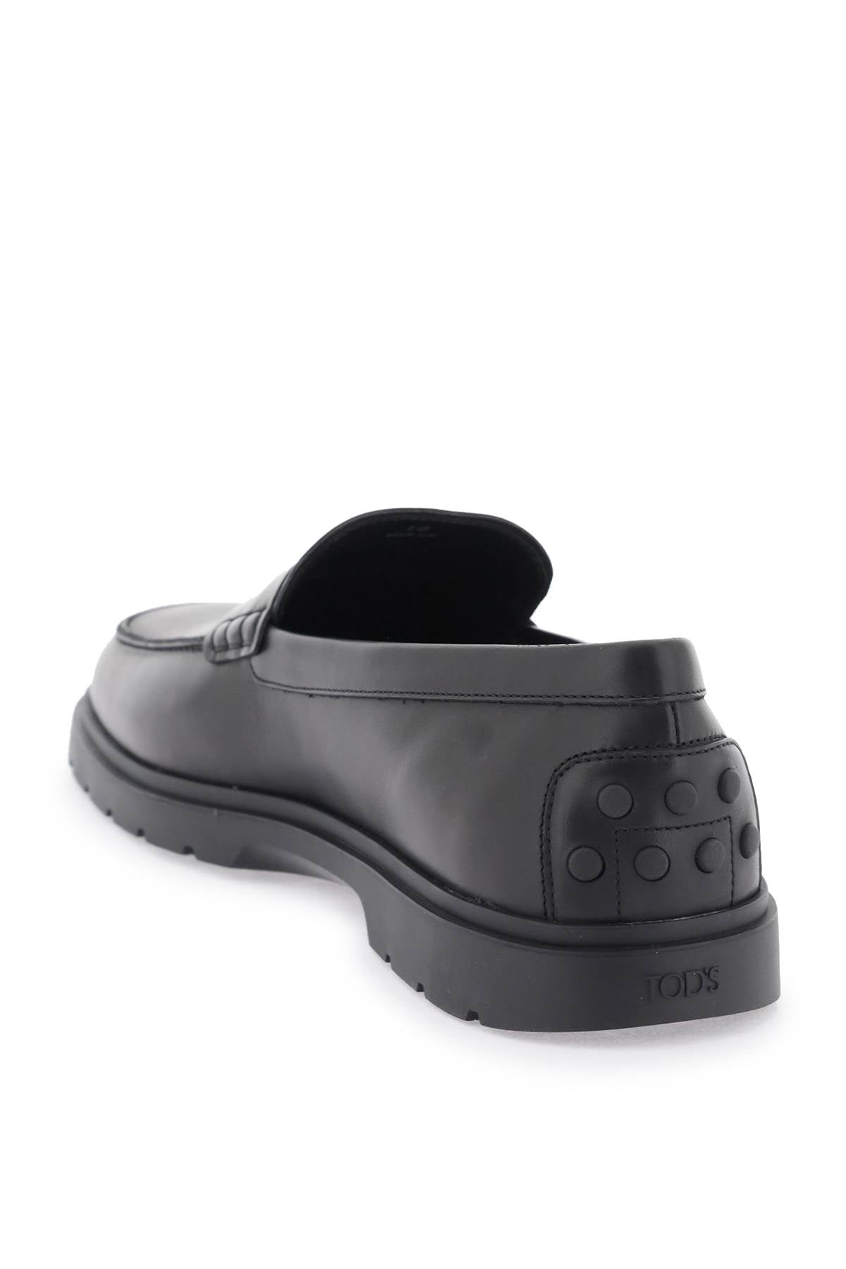 Leather Loafers  - Black