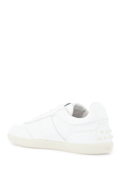 Leather Sneaker Tabs With  - White