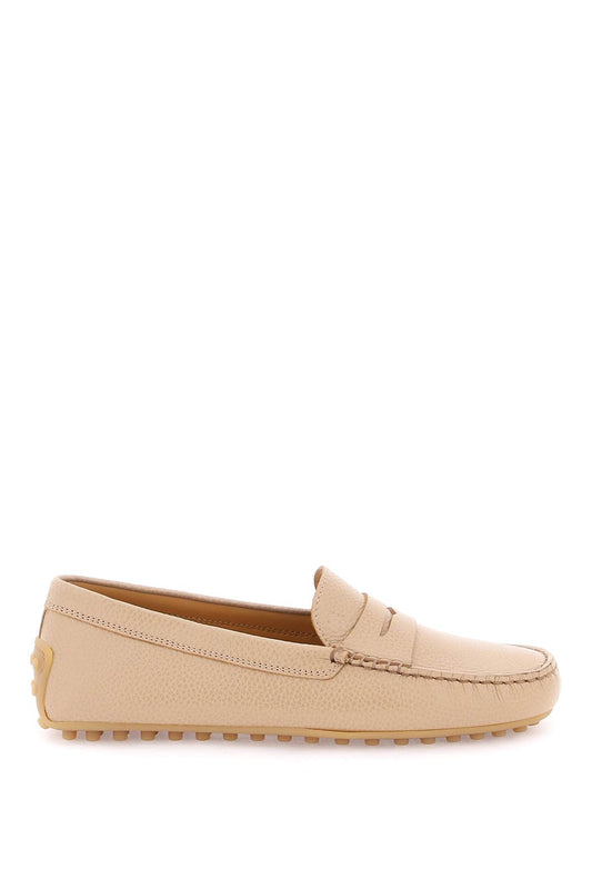 City Gommino Leather Loafers  - Neutro