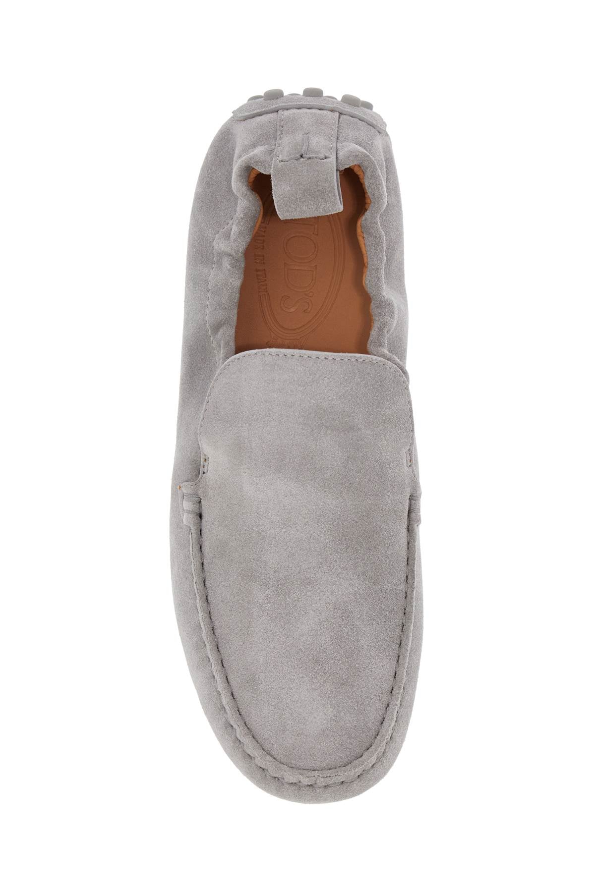 Light Gray Calfskin Women's Loafers  - Grey