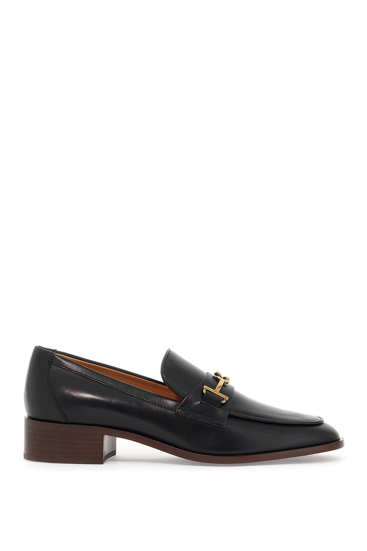 Leather Loafers  - Black