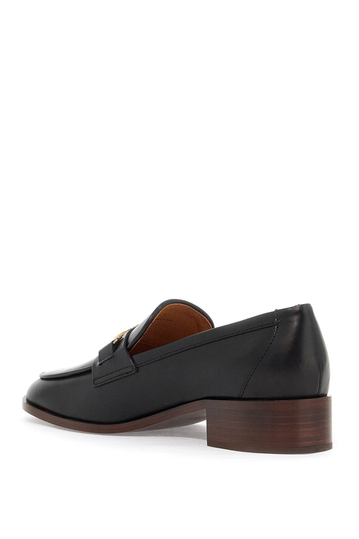 Leather Loafers  - Black