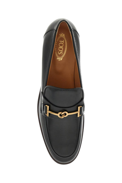 Leather Loafers  - Black