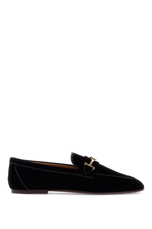 Velvet Loafers For  - Black