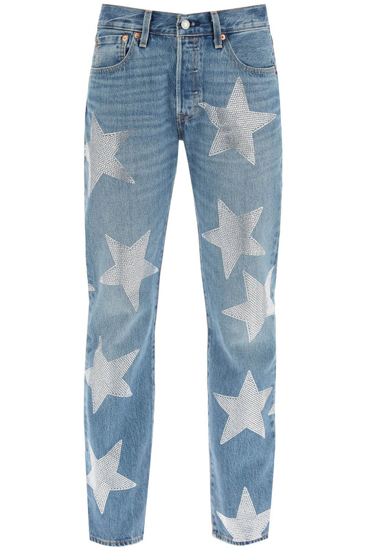 'rhinestone Star' Jeans X Levis  - Blu