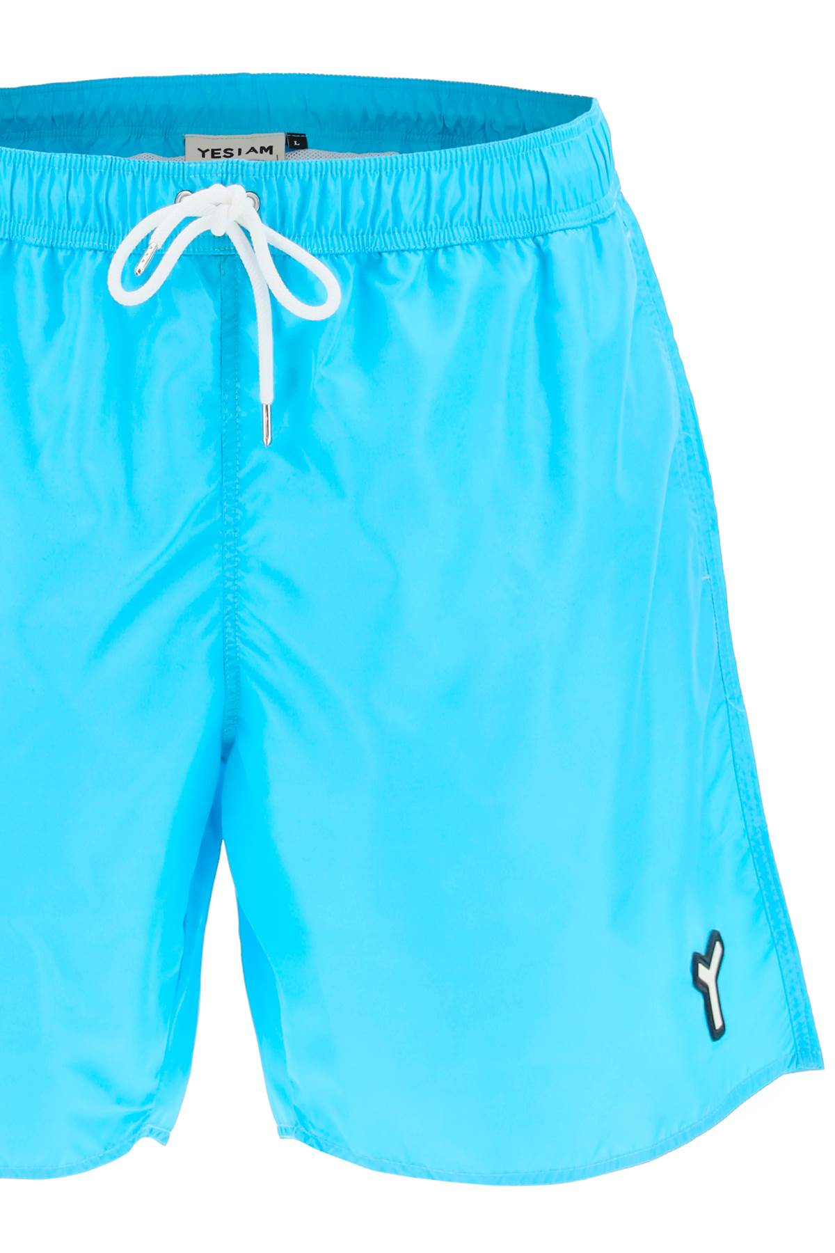 Drawstring Swim Trunks  - Celeste