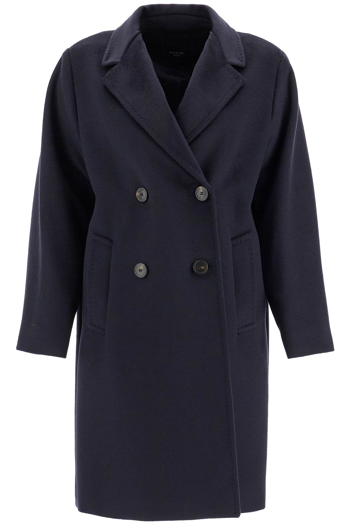 Zum Double-breasted Coat  - Blue