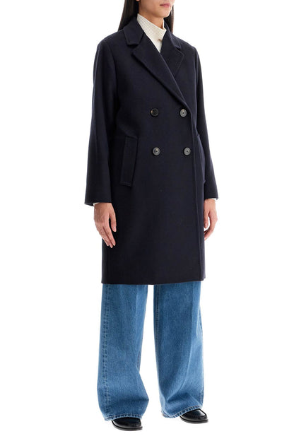 Zum Double-breasted Coat  - Blue