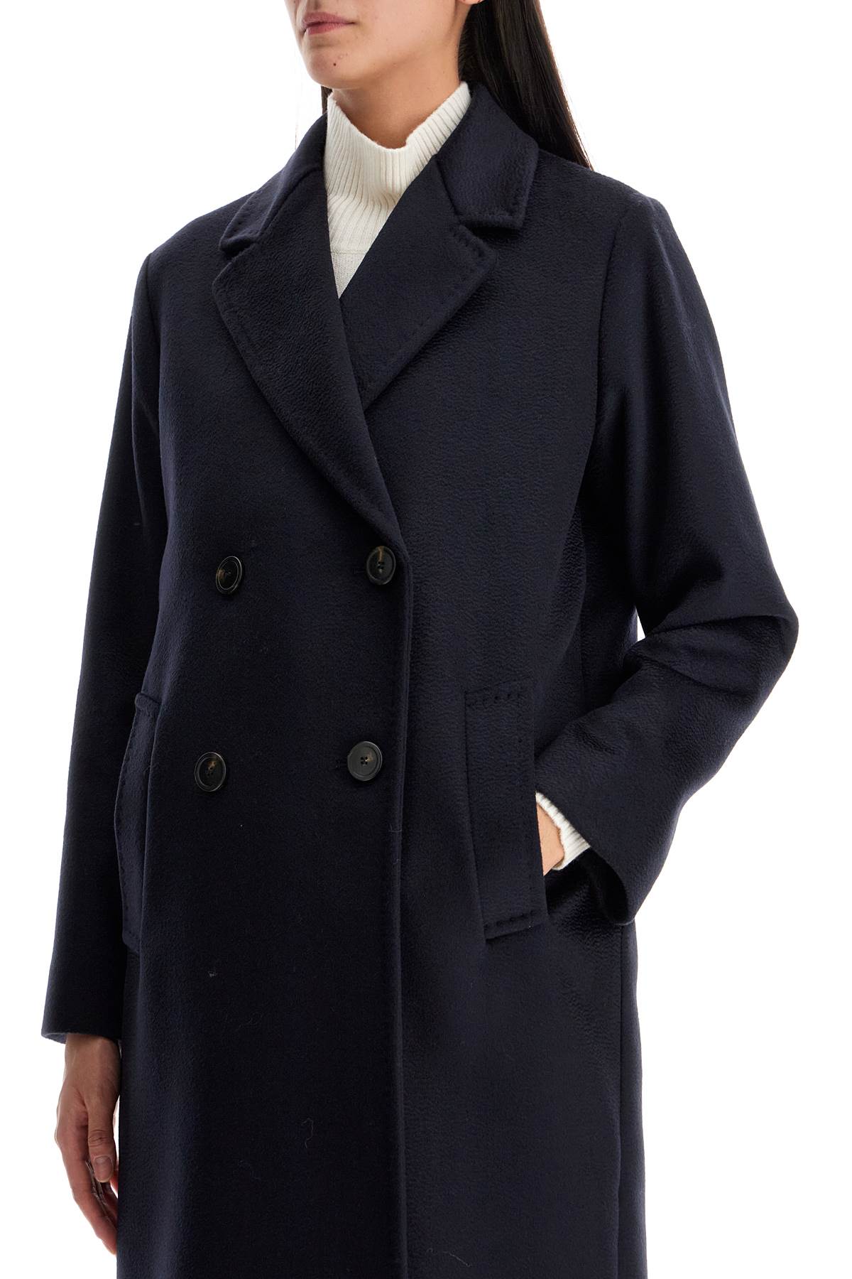 Zum Double-breasted Coat  - Blue