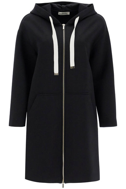 Long Hoodie With Hood Zurca  - Black