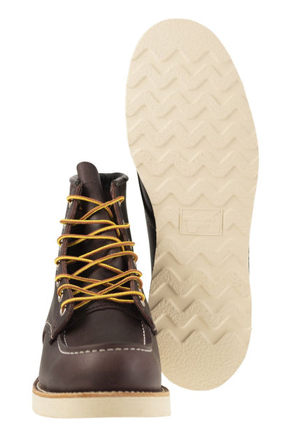 CLASSIC MOC - Leather boot with laces