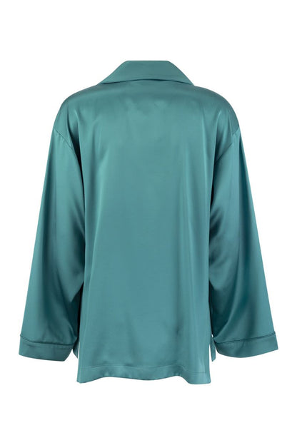 VASAIO - Silk satin pyjama shirt