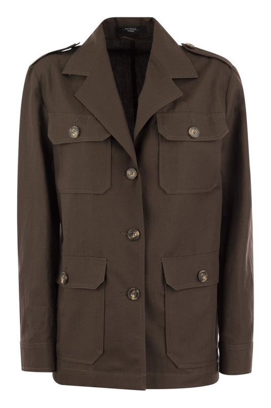 BACCA - Cotton and linen safari jacket