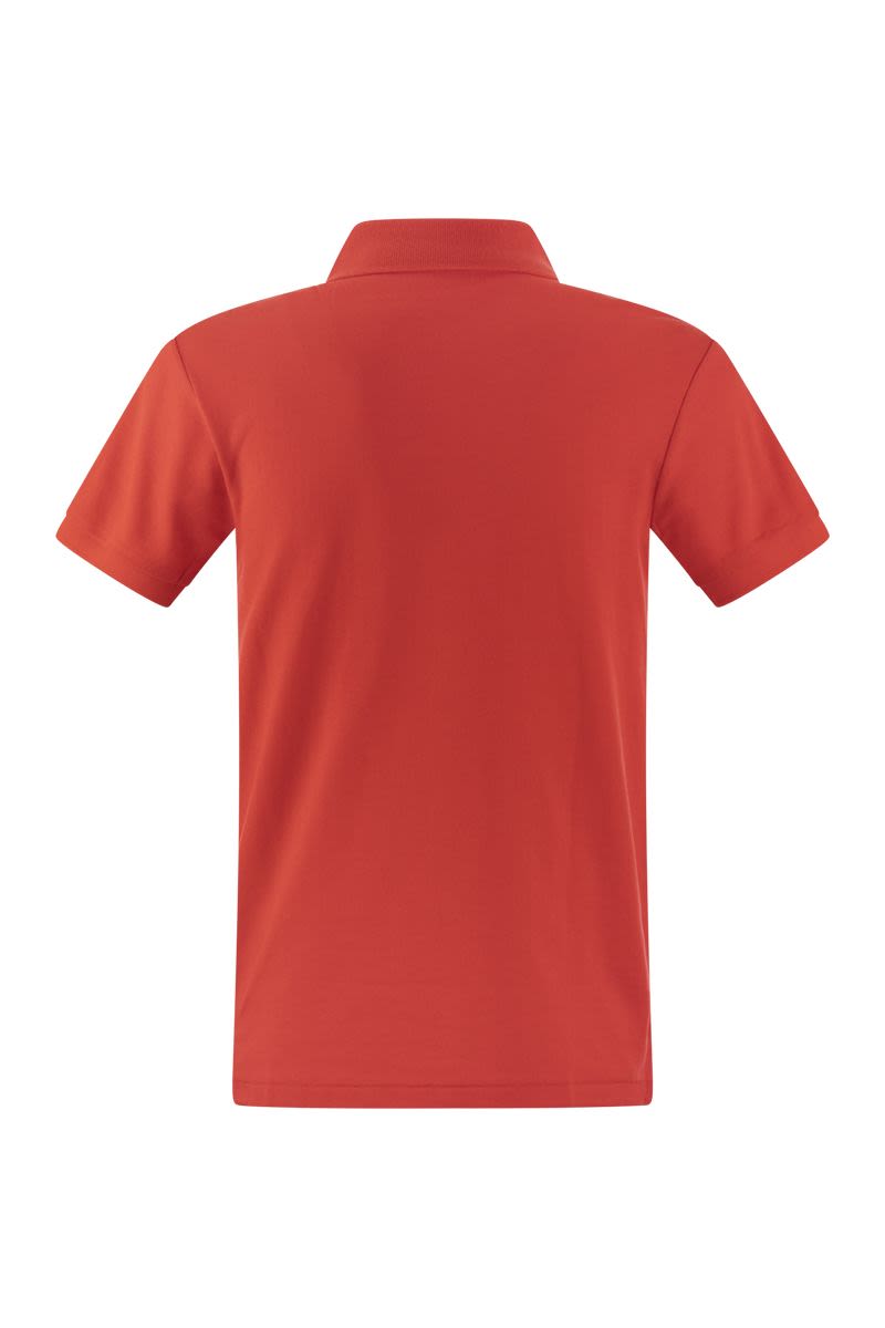 Slim-fit pique polo shirt