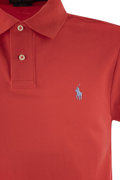 Slim-fit pique polo shirt