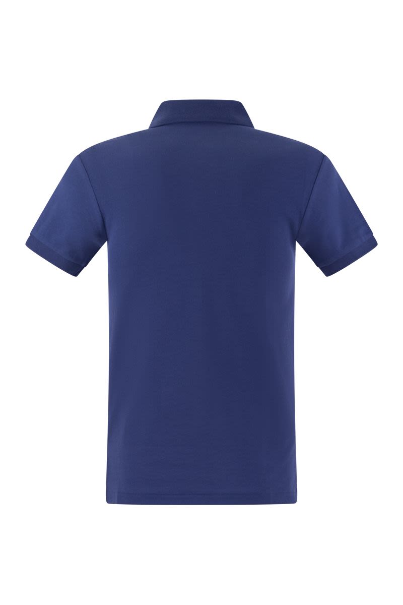 Slim-fit pique polo shirt