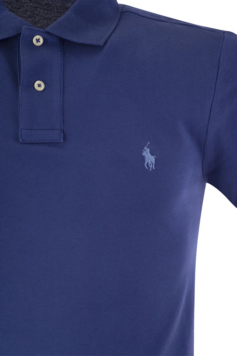 Slim-fit pique polo shirt