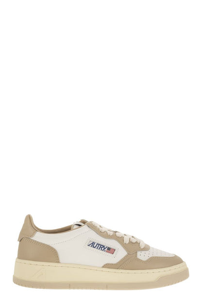 MEDALIST LOW - Two-tone Leather Sneakers