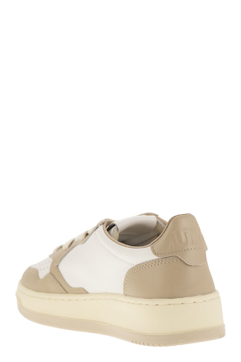 MEDALIST LOW - Two-tone Leather Sneakers