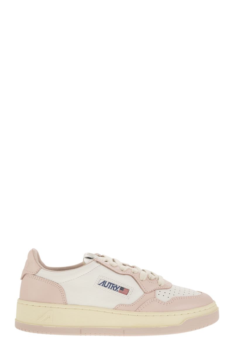 MEDALIST LOW - Two-tone Leather Sneakers