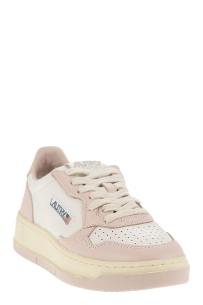 MEDALIST LOW - Two-tone Leather Sneakers