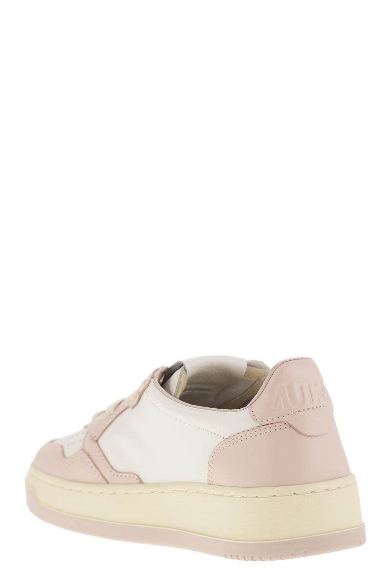 MEDALIST LOW - Two-tone Leather Sneakers