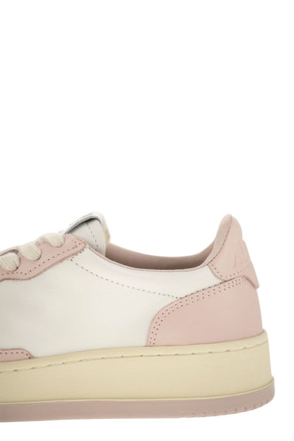 MEDALIST LOW - Two-tone Leather Sneakers