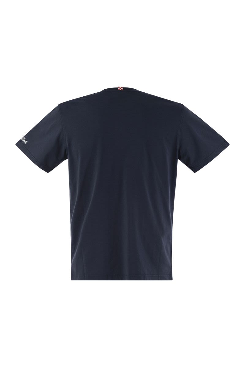 AUSTIN - T-shirt with chest embroidery