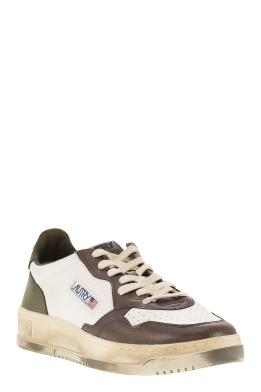 SUPER VINTAGE - Leather Sneakers