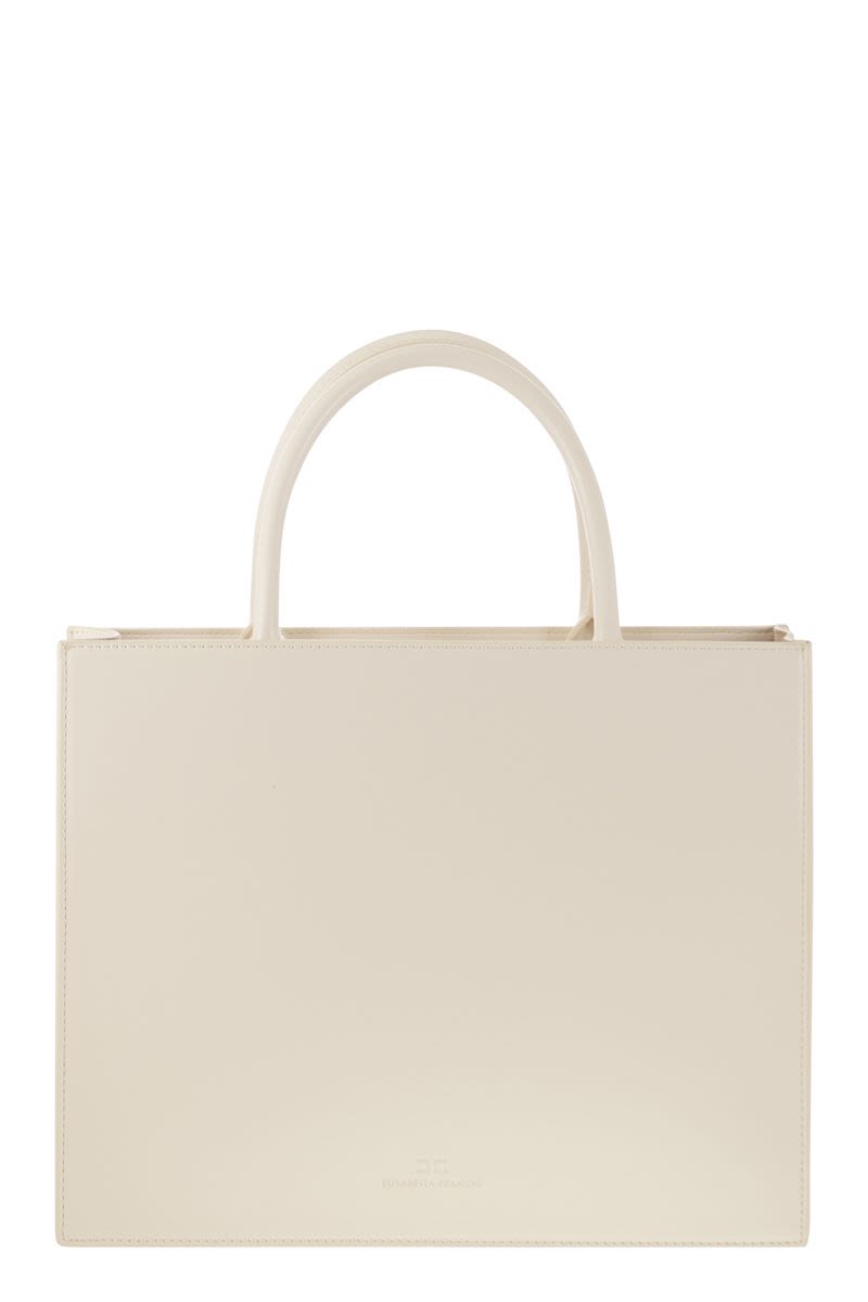 Medium shopper with logo plaque