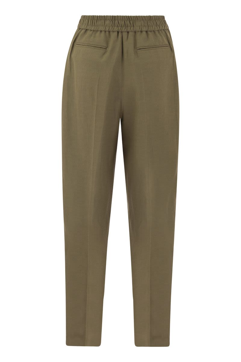 DAISY - Viscose and linen trousers