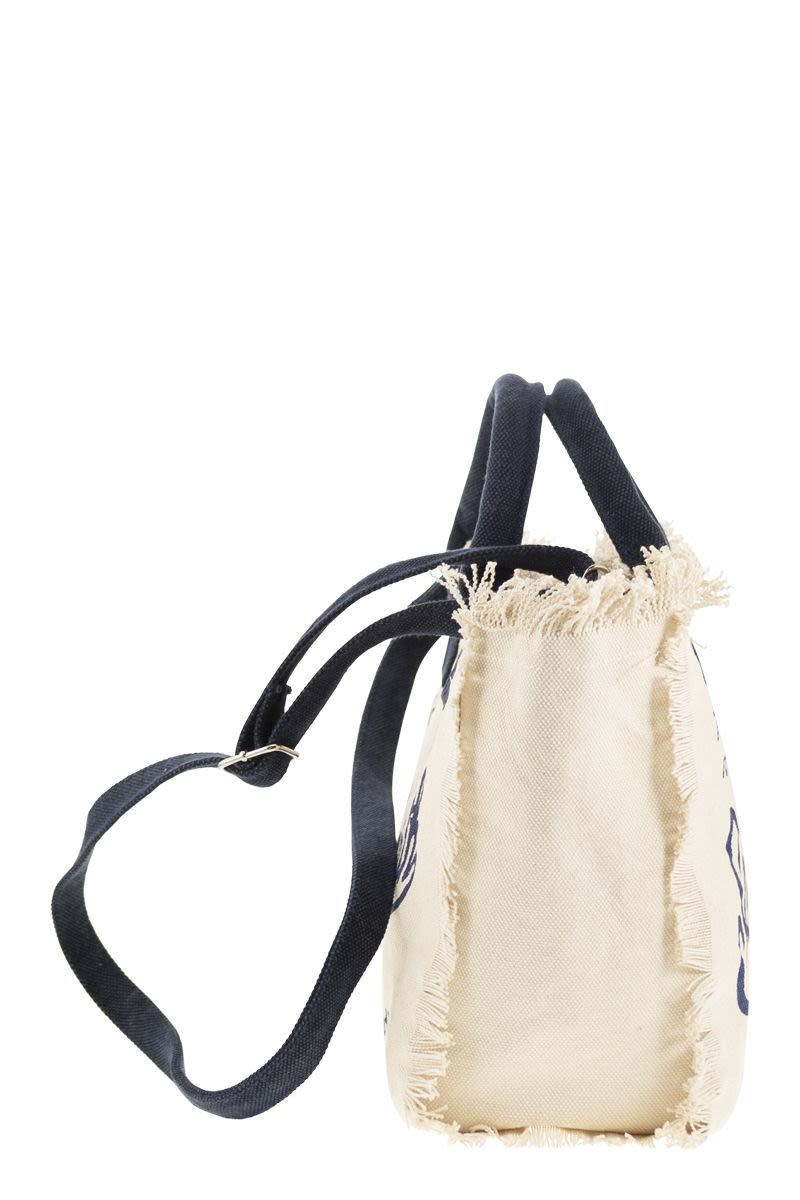 COLETTE - Fringed canvas bag