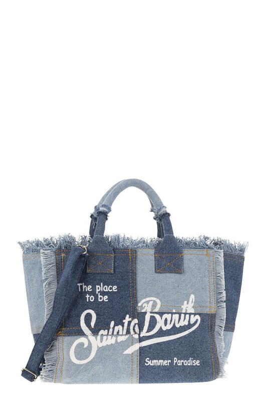 COLETTE - Denim patchwork handbag