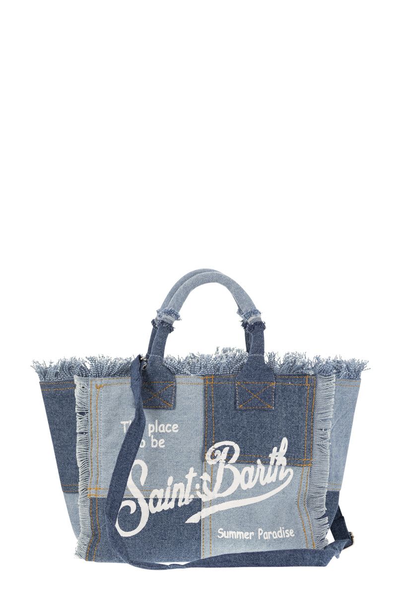 COLETTE - Denim patchwork handbag