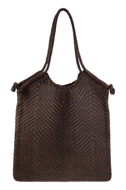 MINGA TOTE - Woven leather bag