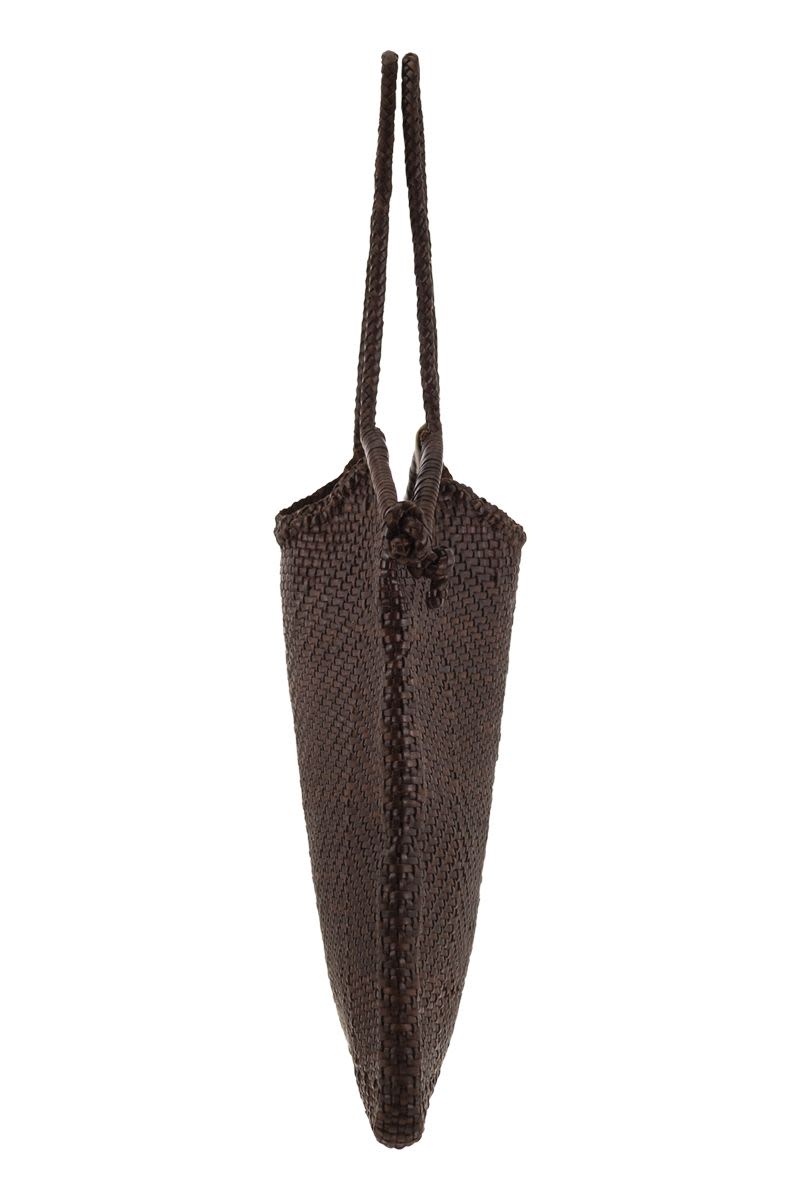 MINGA TOTE - Woven leather bag