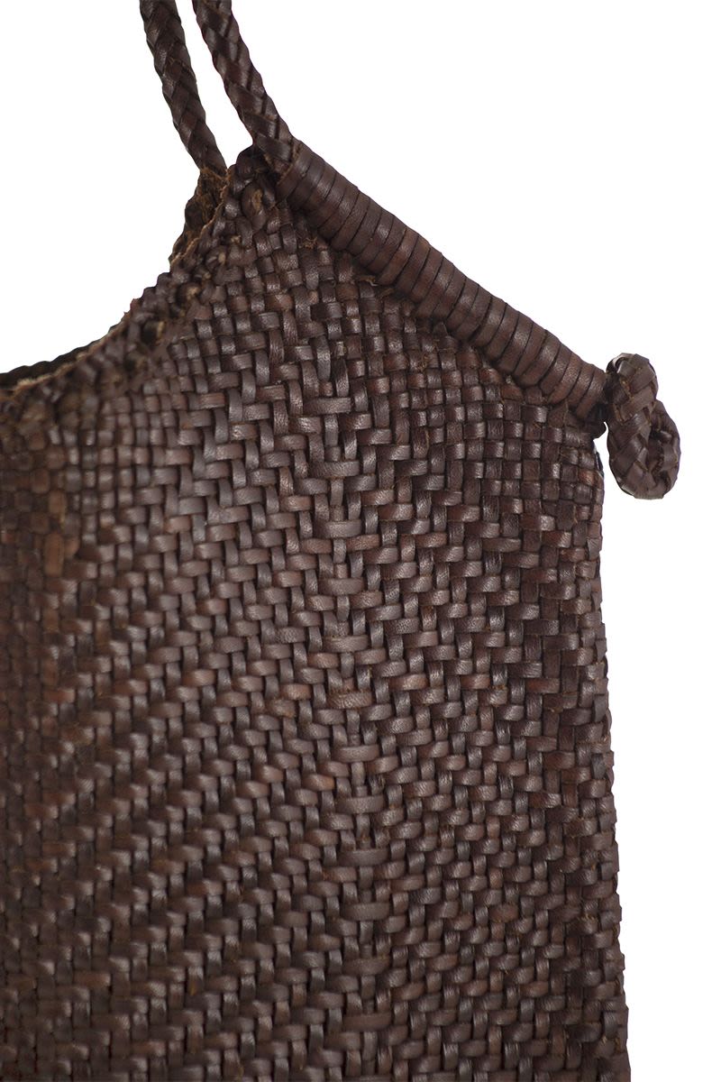 MINGA TOTE - Woven leather bag