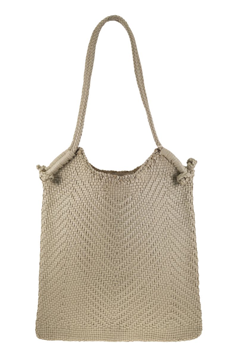 MINGA TOTE - Woven leather bag