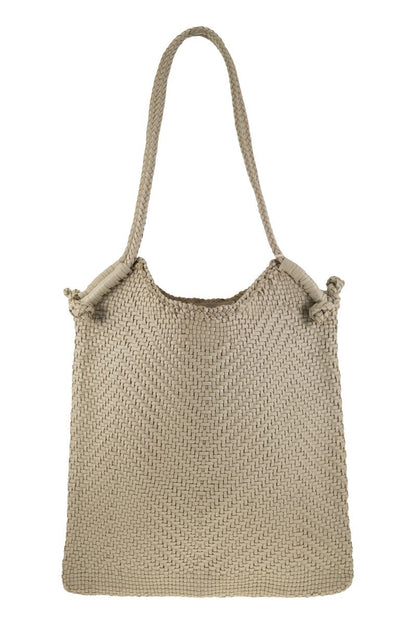 MINGA TOTE - Woven leather bag