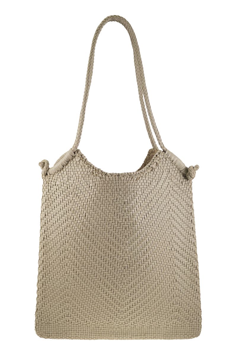 MINGA TOTE - Woven leather bag