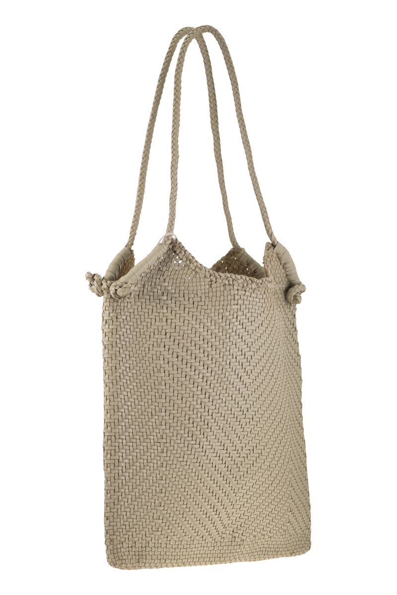 MINGA TOTE - Woven leather bag