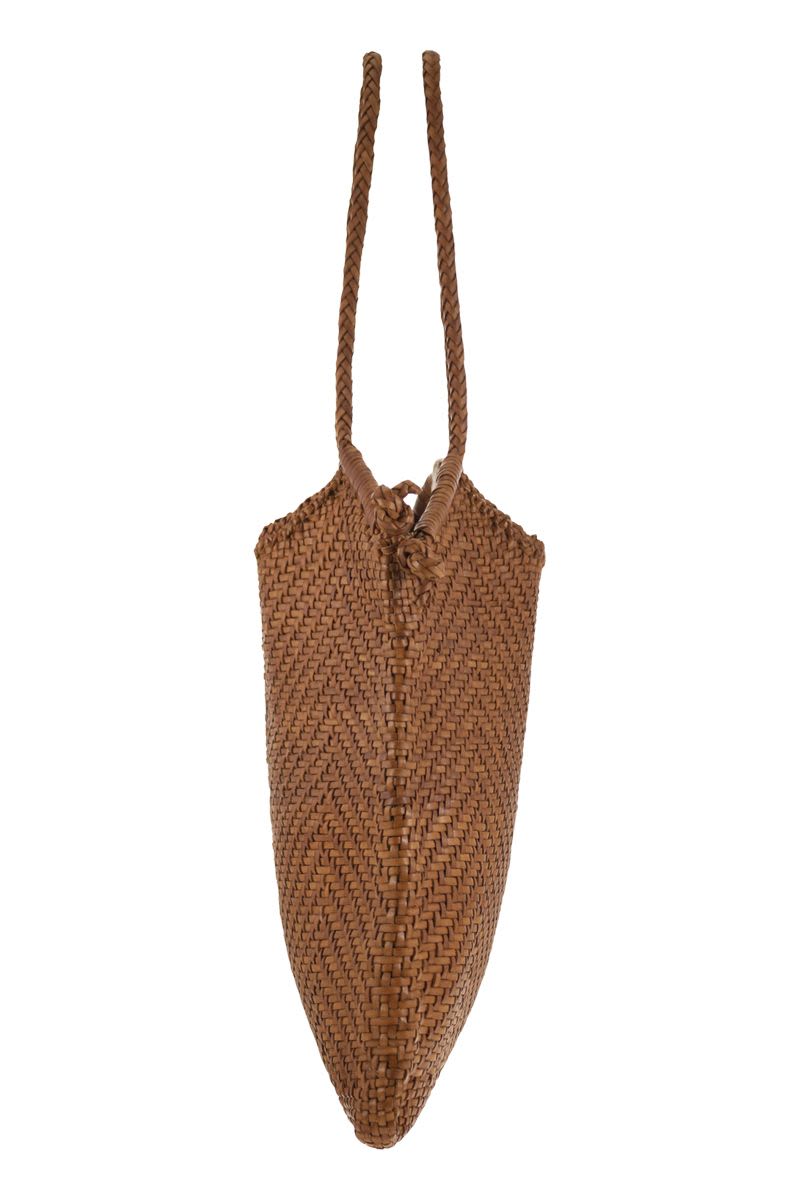 MINGA TOTE - Woven leather bag