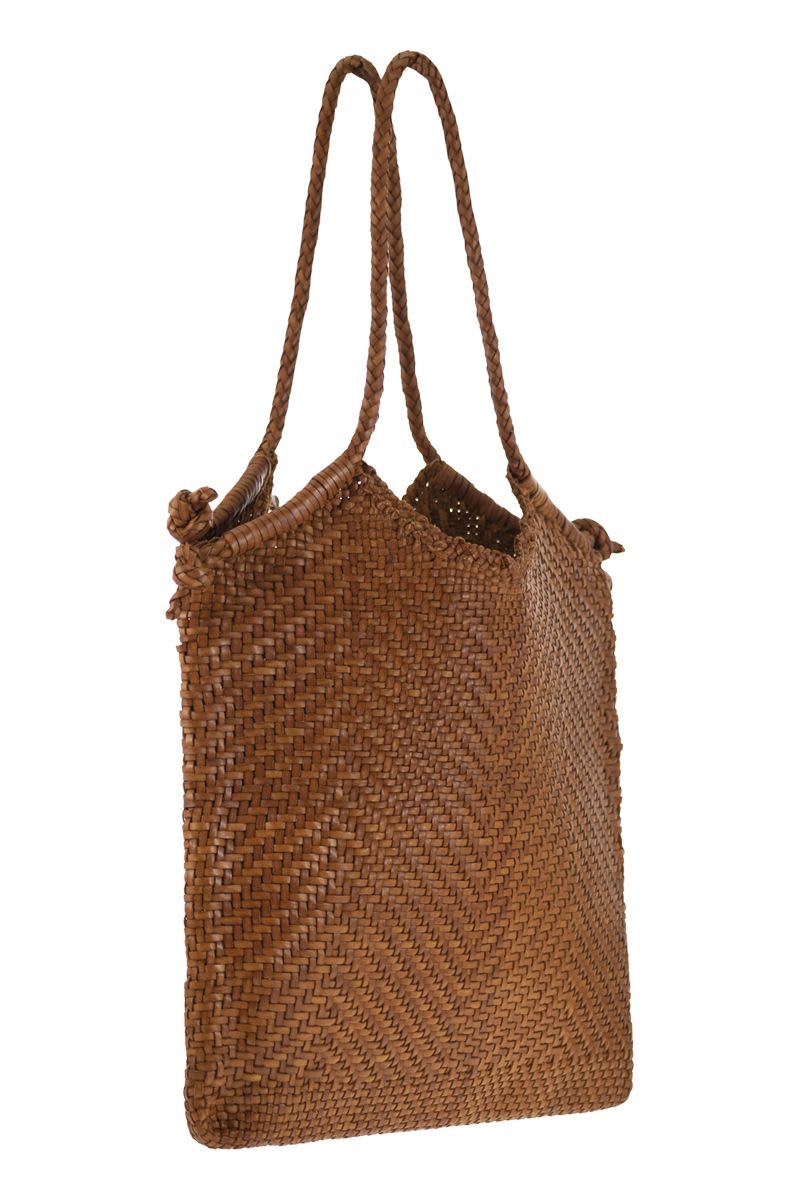 MINGA TOTE - Woven leather bag