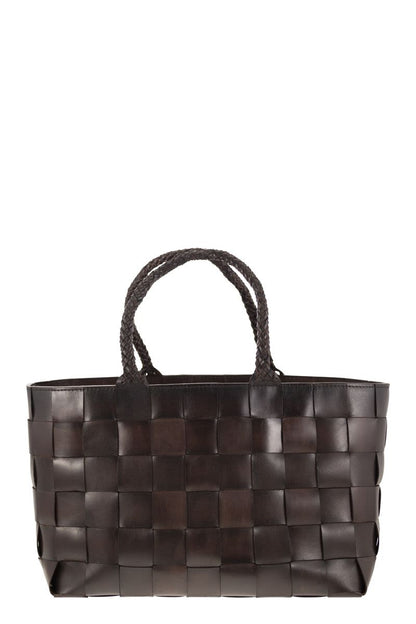 JAPAN TOTE - Woven leather bag