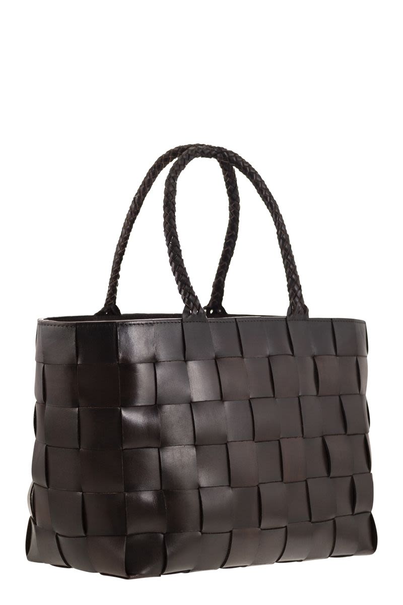 JAPAN TOTE - Woven leather bag