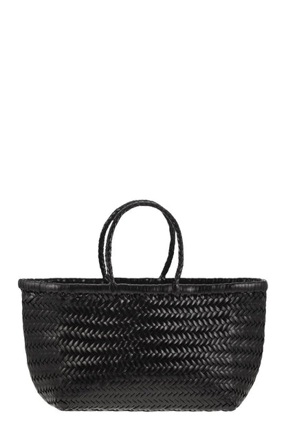 TRIPLE JUMP SMALL - Woven leather bag