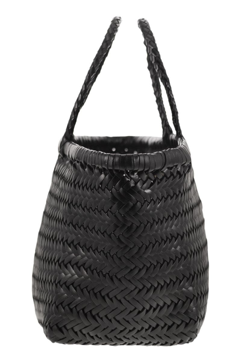 TRIPLE JUMP SMALL - Woven leather bag