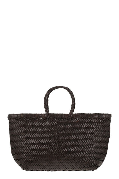 TRIPLE JUMP SMALL - Woven leather bag