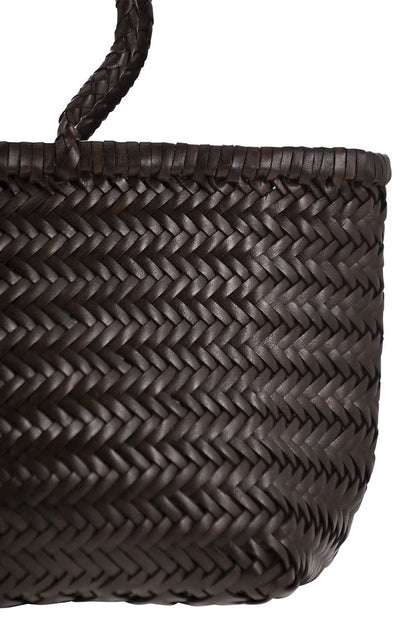 TRIPLE JUMP SMALL - Woven leather bag